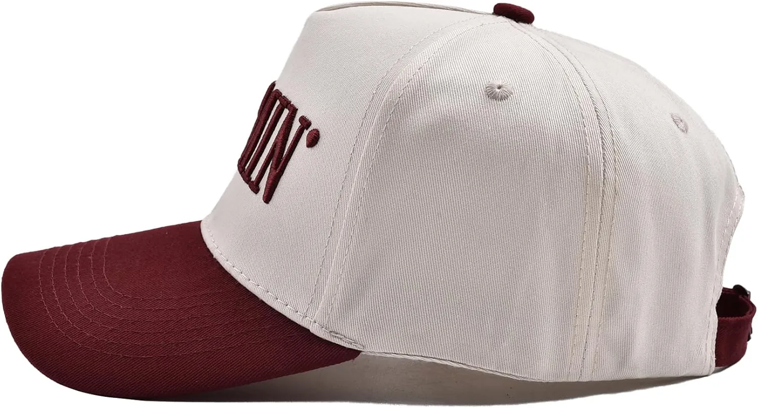 Funny Mommin Hat for Women, Mama Too Busy to Care Truck Hat Gifts Adjustable Washed Cotton Embroidered Mom Baseball Cap