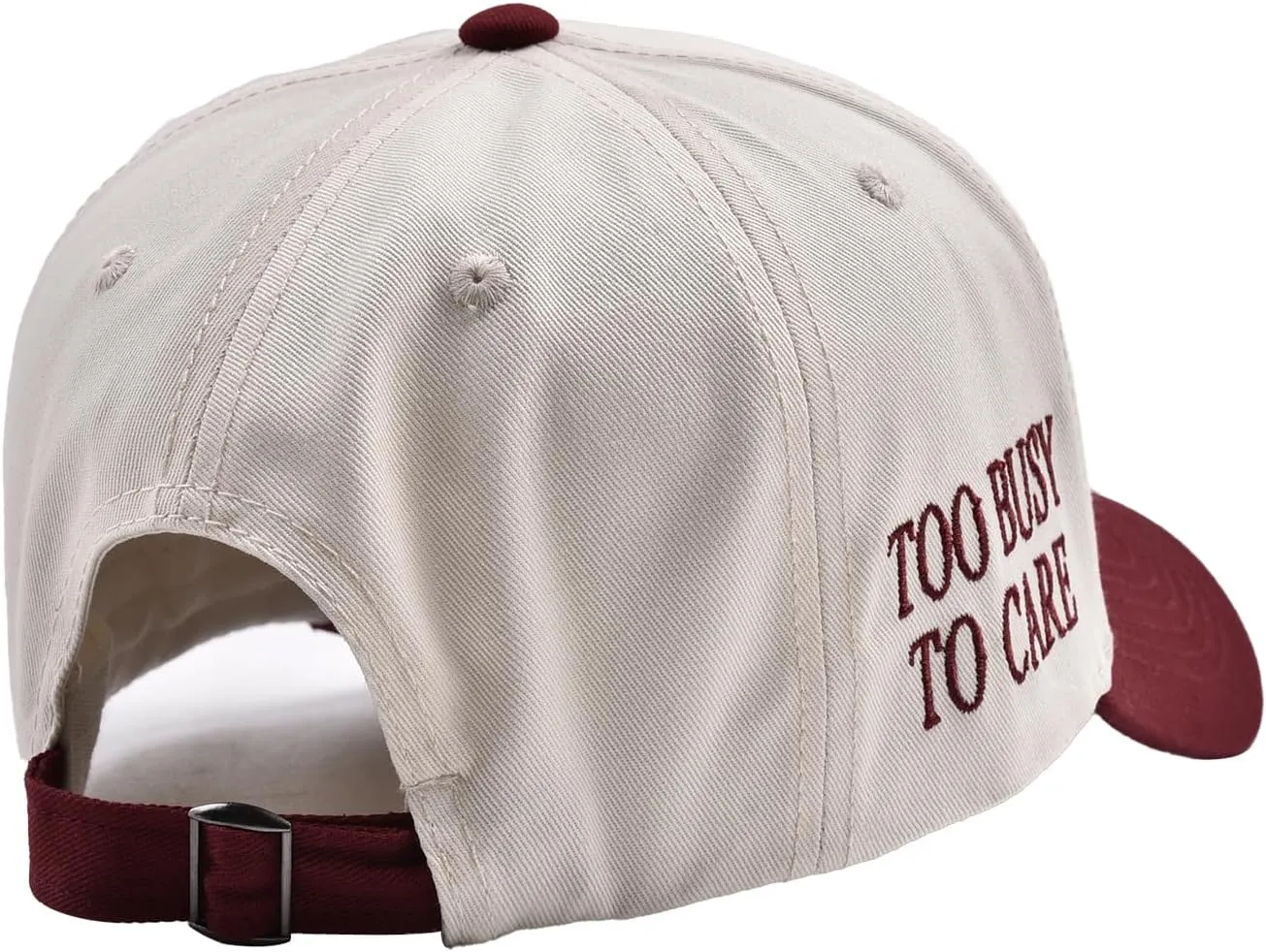 Funny Mommin Hat for Women, Mama Too Busy to Care Truck Hat Gifts Adjustable Washed Cotton Embroidered Mom Baseball Cap