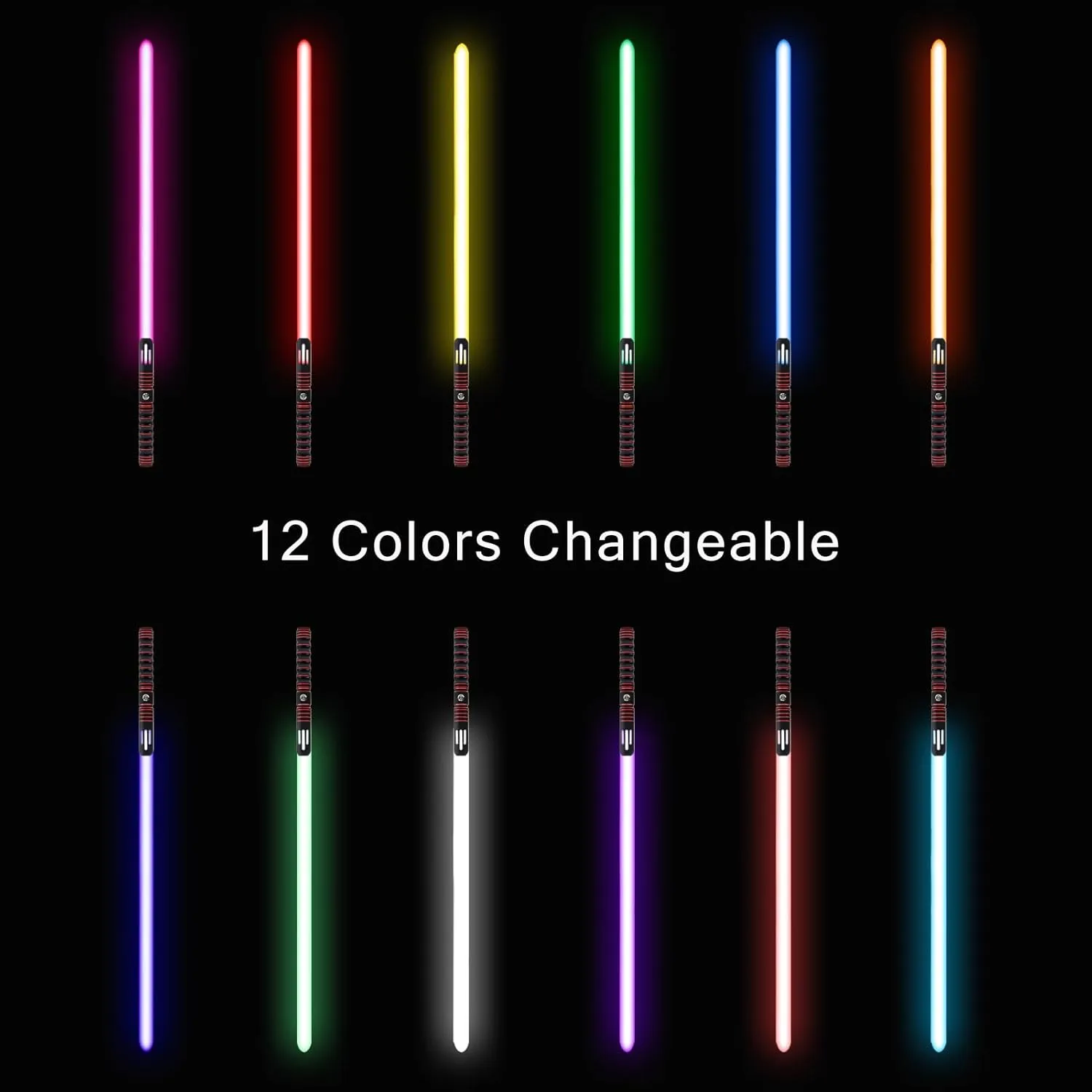 FX Light Saber, Motion Control 16 Sound Fonts with Infinite 12 Color Changing, Premium Metal Hilt Light Saber for Kids Movie Fans Cosplay Party Birthday Present