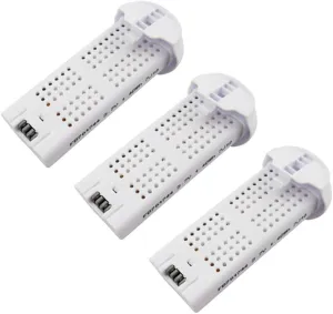 Fytoo 3pcs3.7V 400mah Lithium Battery for SYMA X22 X22W Four-axis Aircraft RC Quadcopter Drone Battery Spare Part White