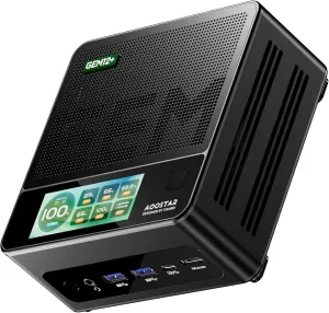 GEM12   PRO AMD R7 PRO 8845HS Mini PC, 16GB DDR5 5600Mhz RAM 512GB SSD Mini Gaming PC with OCULINK/ 2*USB4/HDMI2.1/1 xDP 1.4, 2X 2.5G LAN,2*M.2 Slots，DIY Display Fingerprint Recognition
