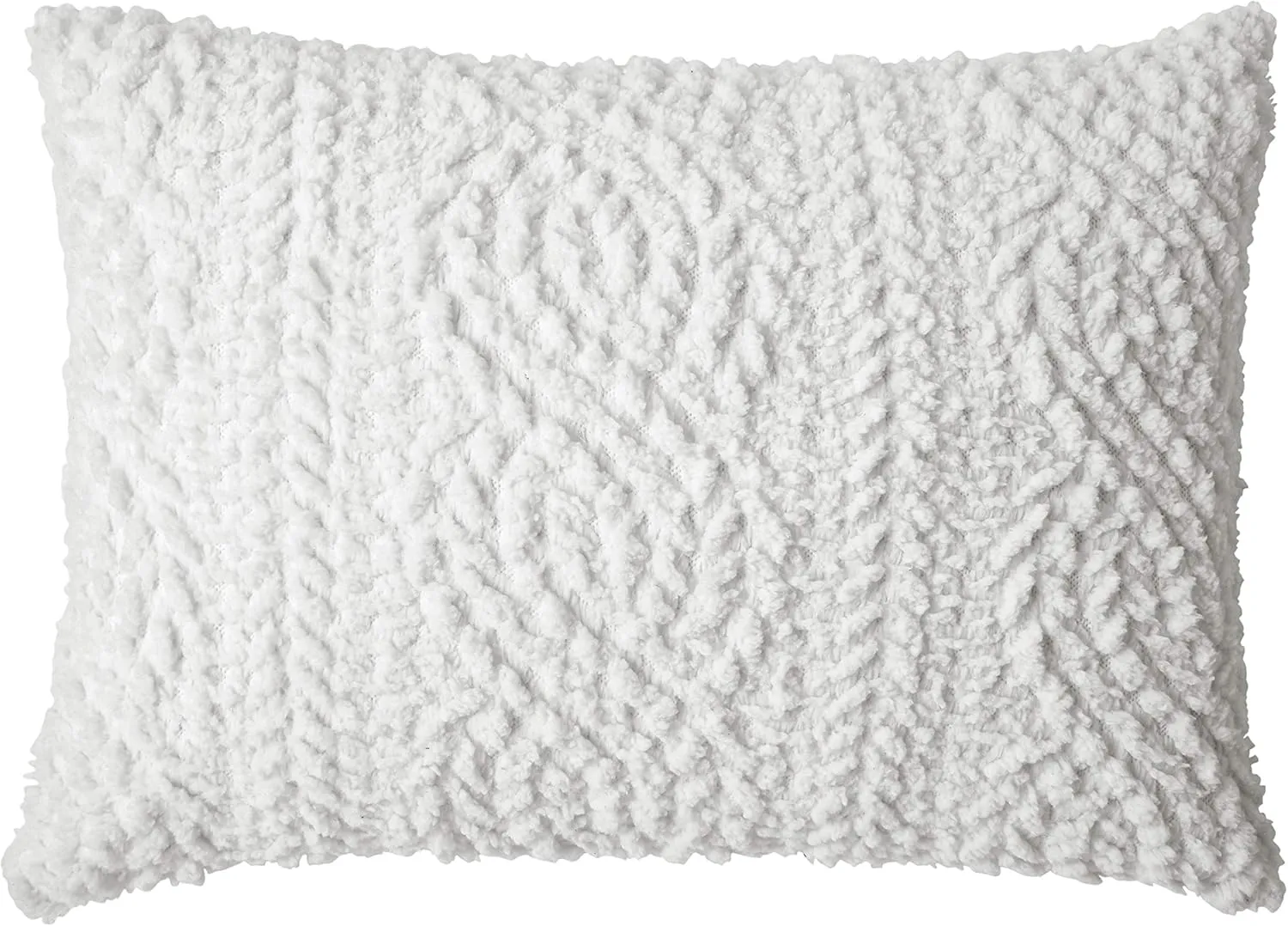 G.H. Bass Plush Sherpa Cable Knit Fluffy Soft Solid Pinsonic Cozy Comforter Set, King, Ivory