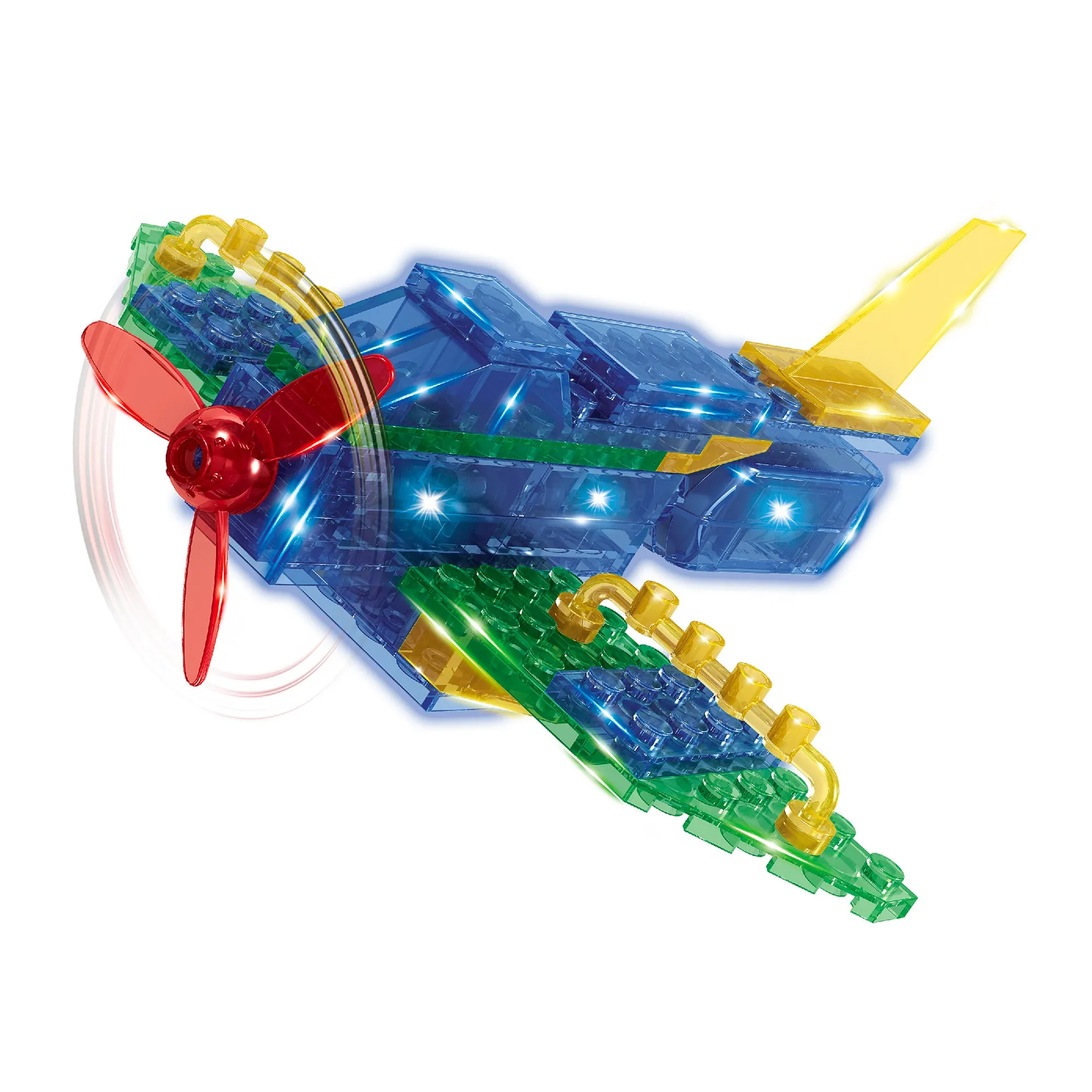 Gleam Bricks 55 Pieces 3 in 1 Helicopter Model Toy for 6  Aged Kids