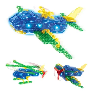 Gleam Bricks 55 Pieces 3 in 1 Helicopter Model Toy for 6  Aged Kids