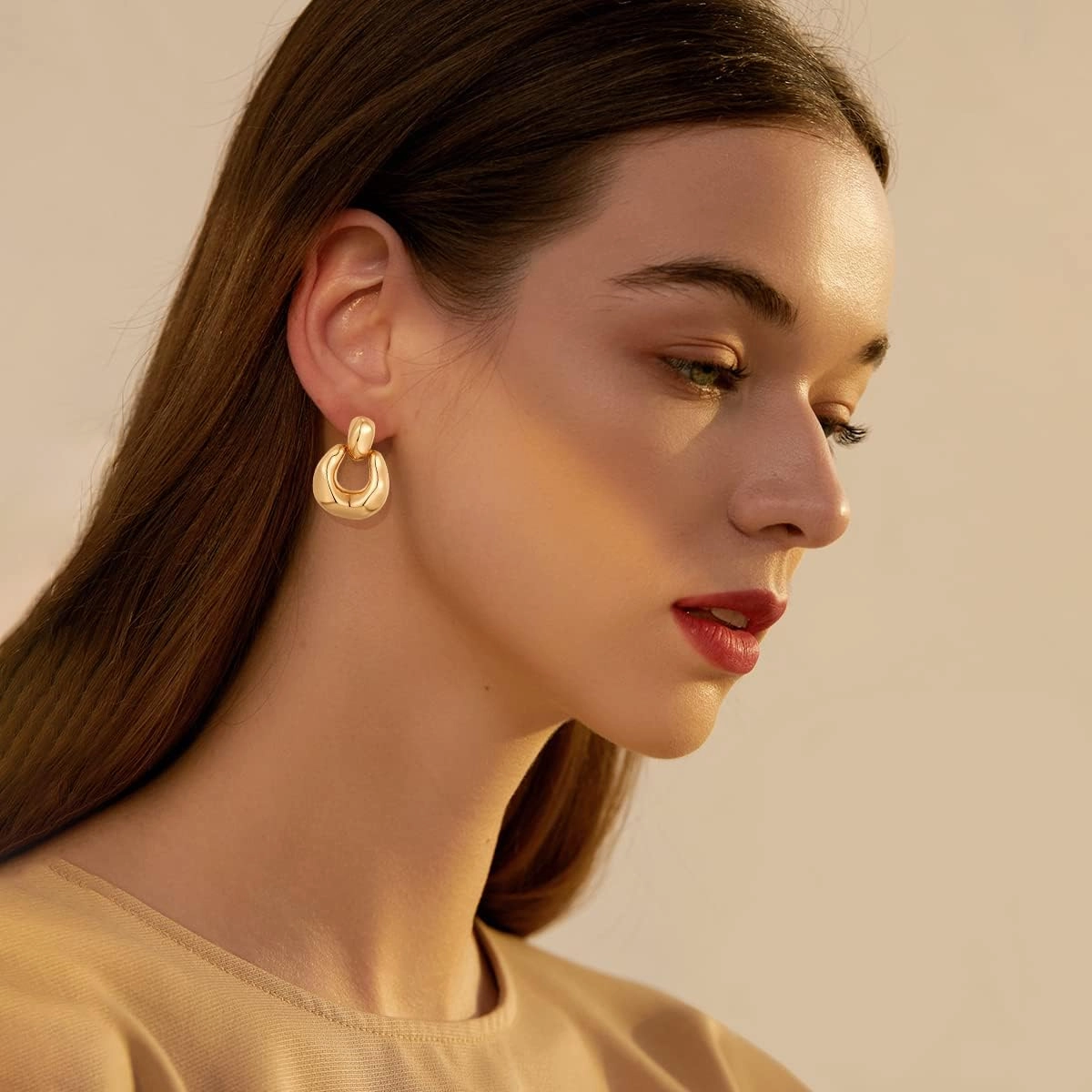 Gold Silver Hoop Dangle Earrings For Women Statement Retro Earrings Multiple Styles Jewelry for Birthday Party Jewelry