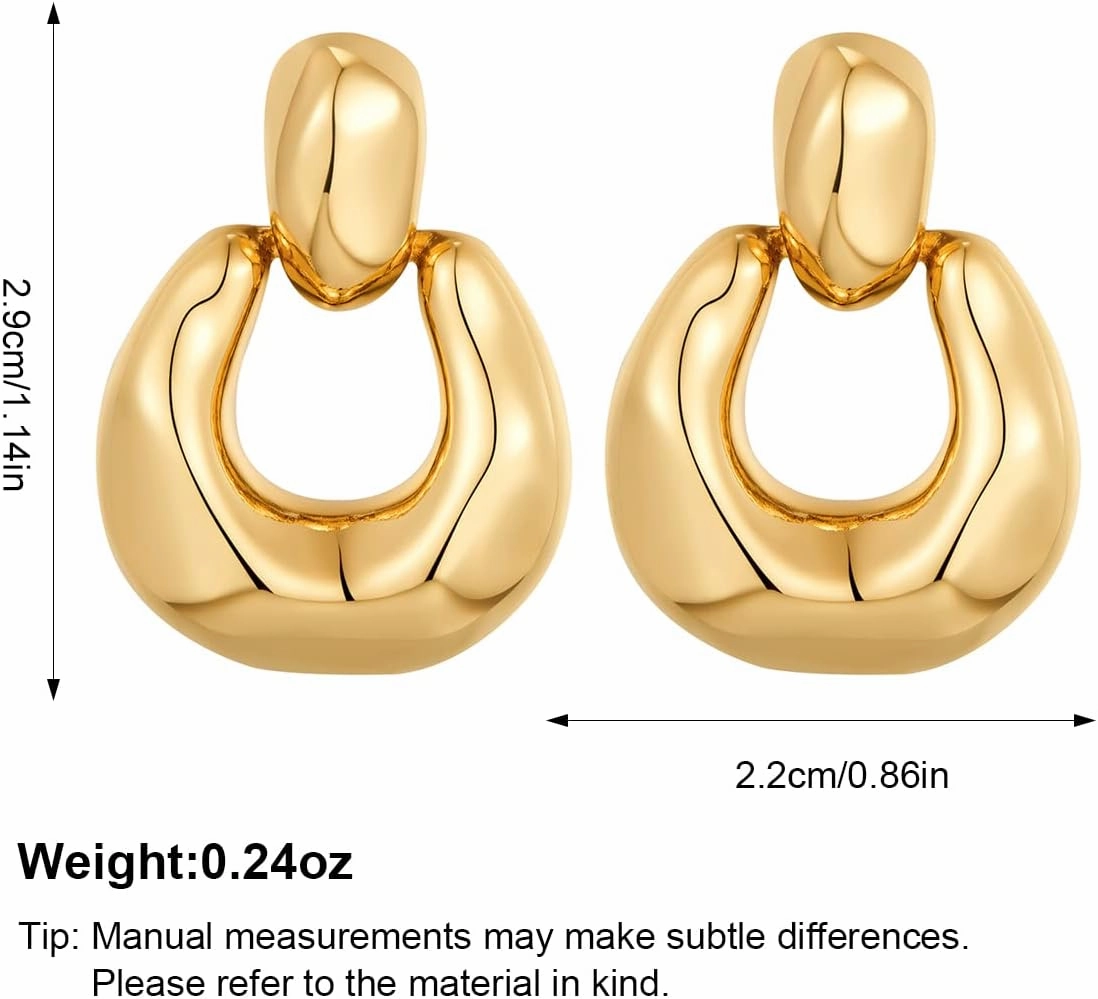 Gold Silver Hoop Dangle Earrings For Women Statement Retro Earrings Multiple Styles Jewelry for Birthday Party Jewelry