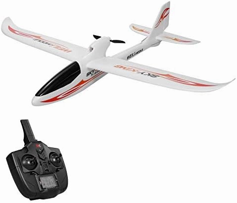GoolRC WLtoys F959S RC Airplane, Sky-King 2.4G 3CH 6-Axis Gyro Remote Control Aircraft, Fixed-Wing Plane Glider for Adults or Kids, RTF Ready to Fly (Red)