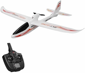 GoolRC WLtoys F959S RC Airplane, Sky-King 2.4G 3CH 6-Axis Gyro Remote Control Aircraft, Fixed-Wing Plane Glider for Adults or Kids, RTF Ready to Fly (Red)
