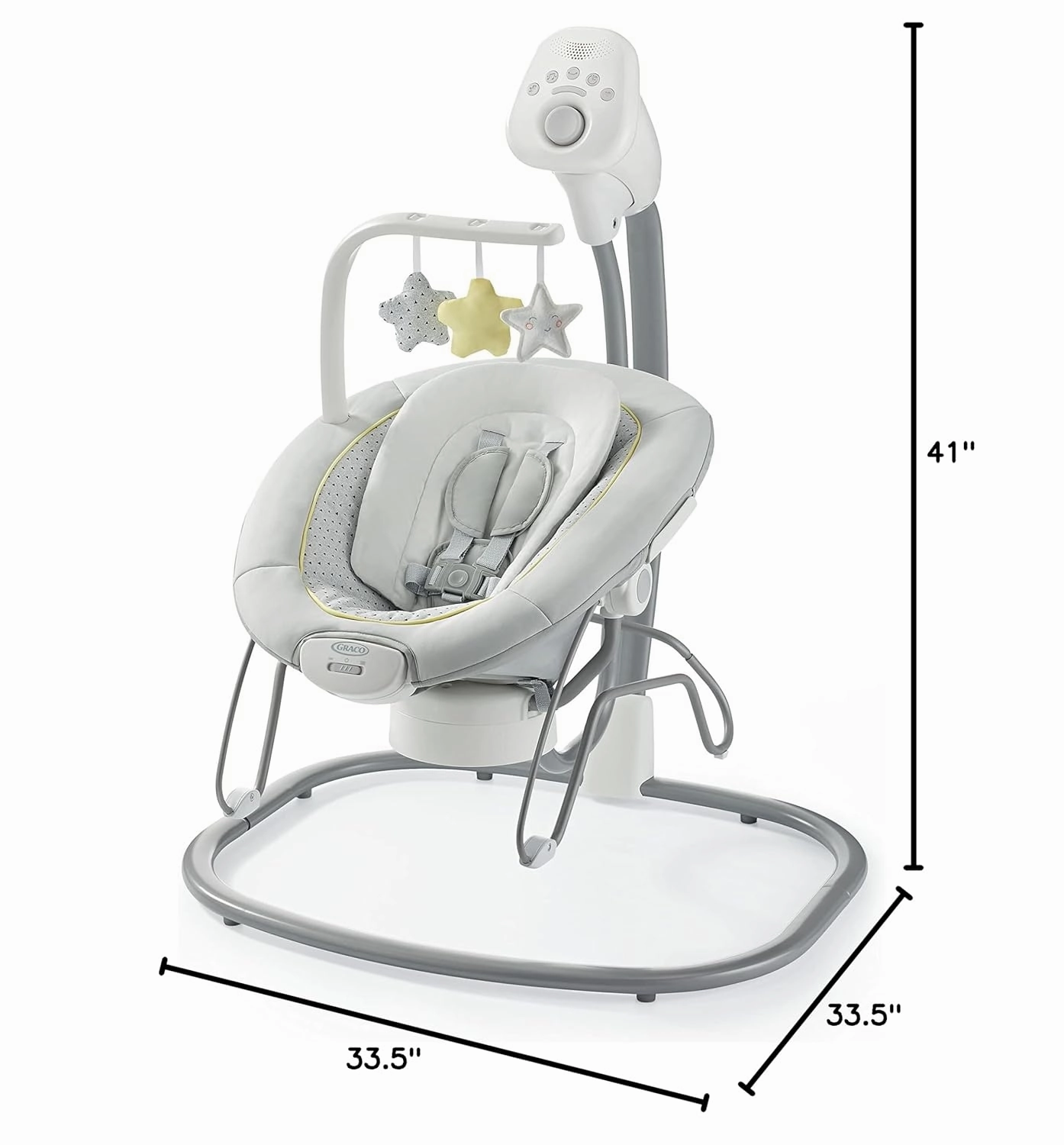 Graco Sway2Me Portable Baby Swing and Bouncer Seat with Music, Sounds, and Adjustable Settings, Watson Collection