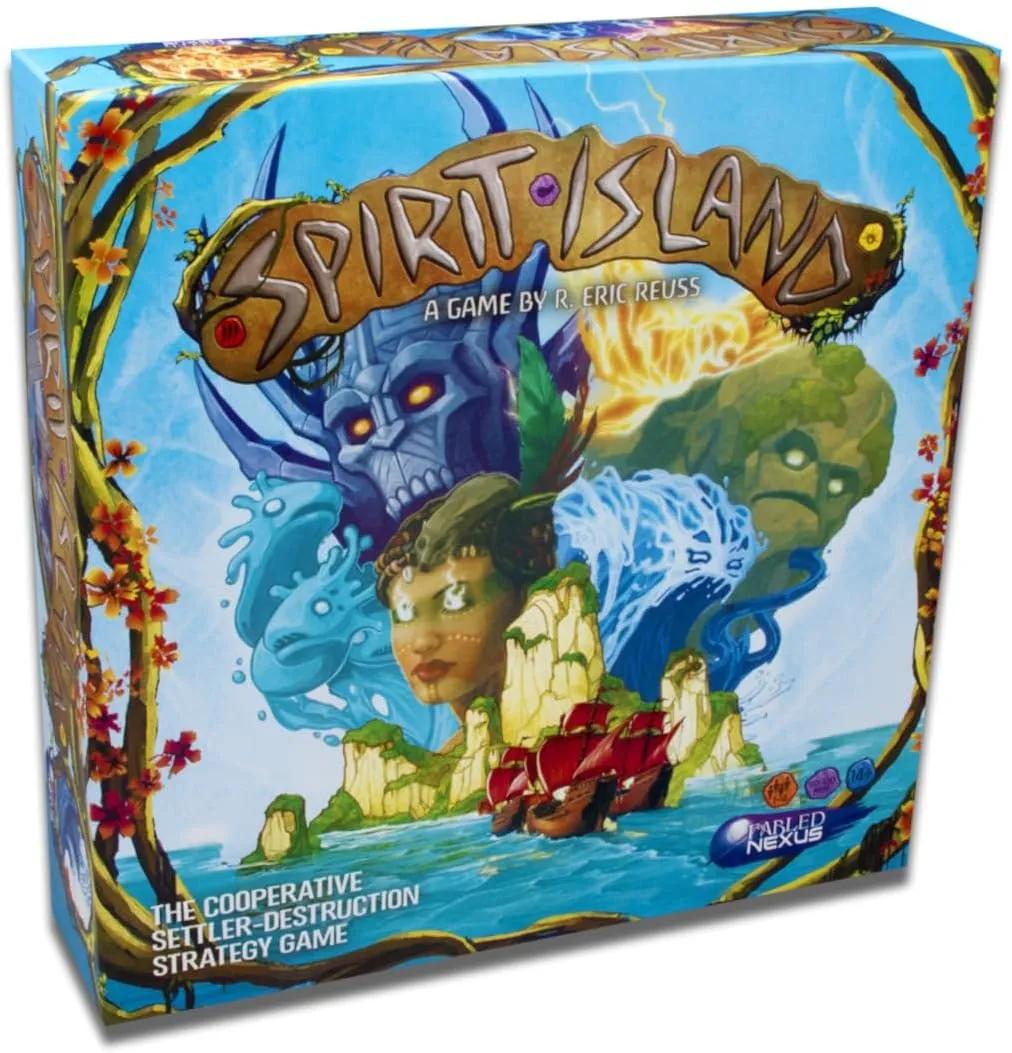 Greater Than Games | Spirit Island: Base Game | Cooperative Strategy Board Game | 1 to 4 Players | 90  Minutes | Ages 14 