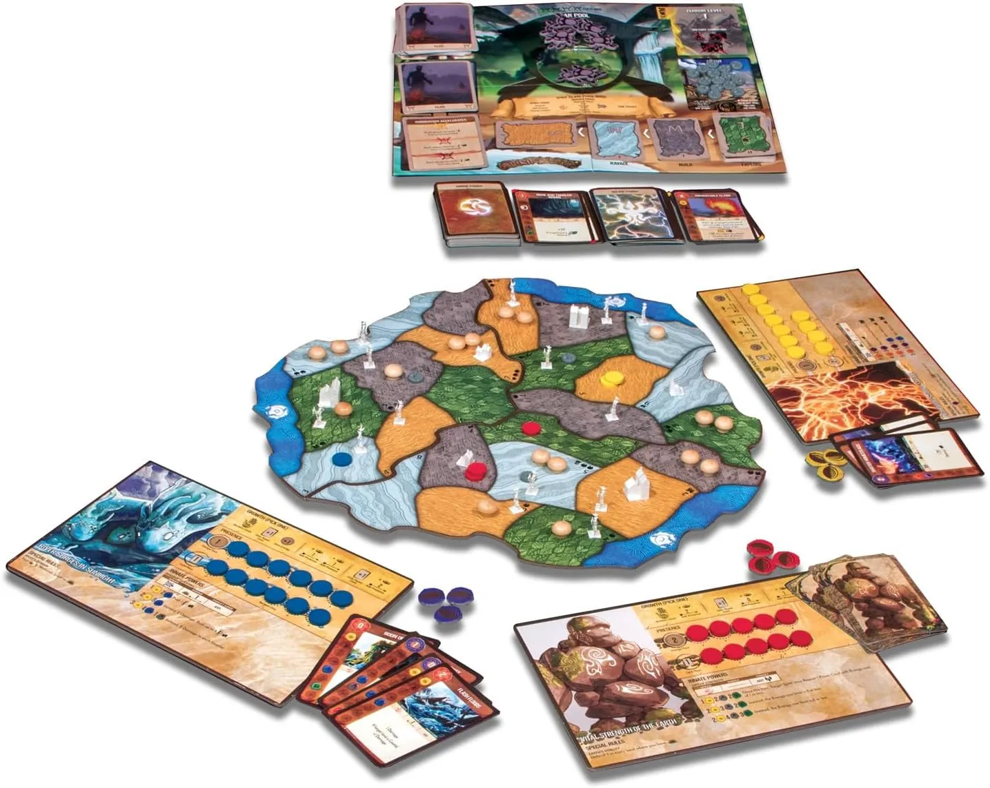 Greater Than Games | Spirit Island: Base Game | Cooperative Strategy Board Game | 1 to 4 Players | 90  Minutes | Ages 14 