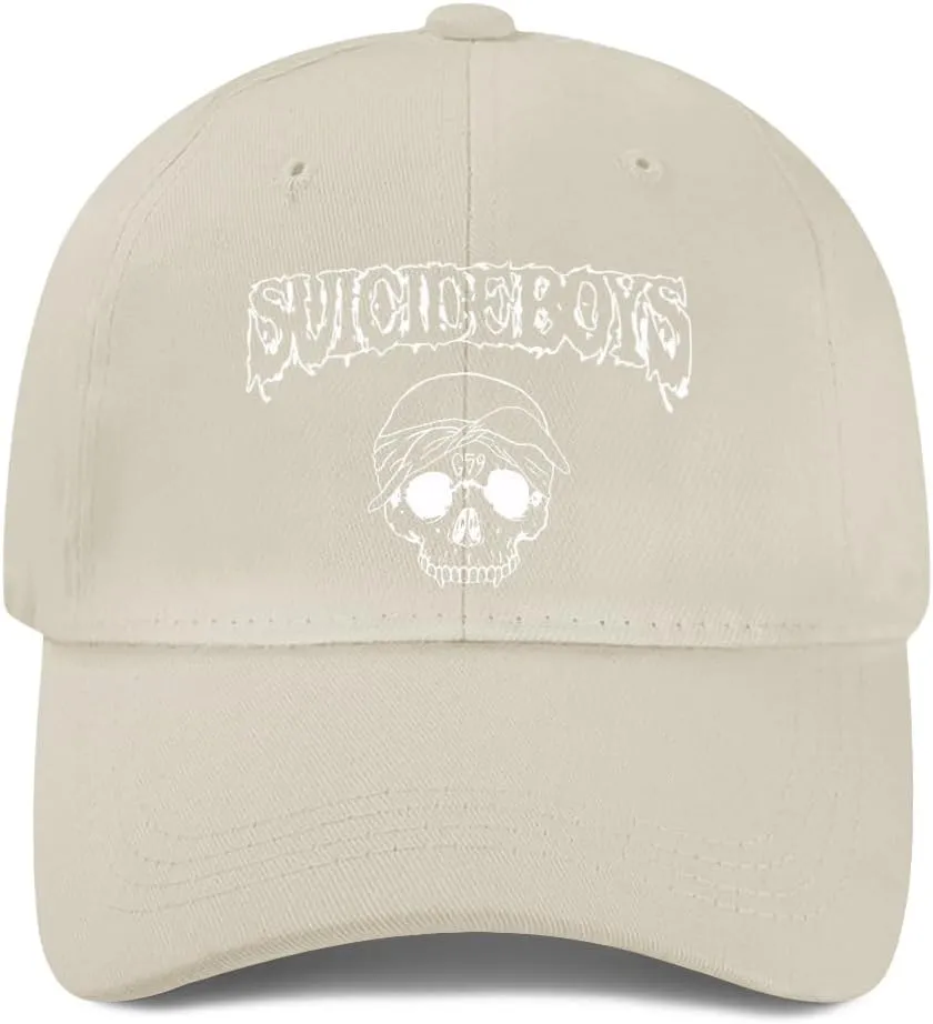 Grey 59 Skull RED Logo Band Baseball Cap Men Women Peak Cap Outdoor Casual Golf Dad Hat