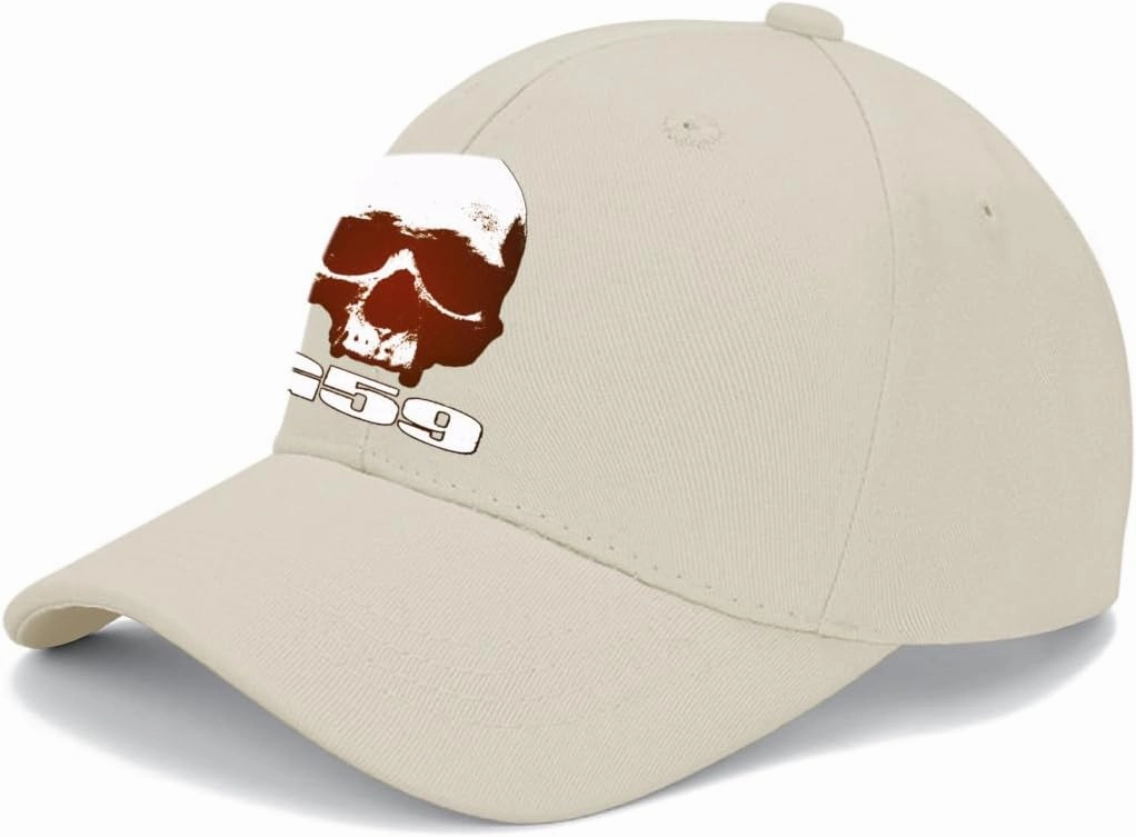 Grey 59 Skull RED Logo Band Baseball Cap Men Women Peak Cap Outdoor Casual Golf Dad Hat