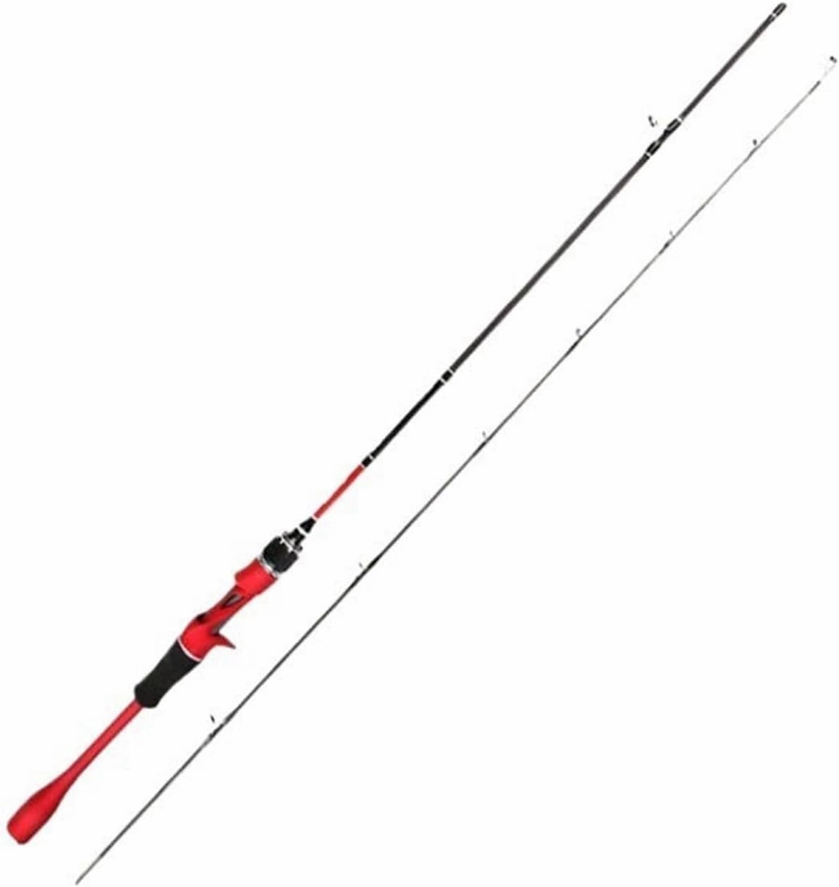 GRFIT Fishing Rod Carbon Fiber Fishing Rod, Bait for Fishing Rod WT 2-8g, Line WT 2-6LB ML, Fishing Rods with Solid Top Lure Portable Fishing Rod