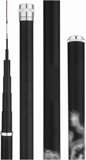 GRFIT Fishing Rod Telescopic Carbon Fiber Fishing Rod, Hard, Super Light, for Freshwater Portable Fishing Rod