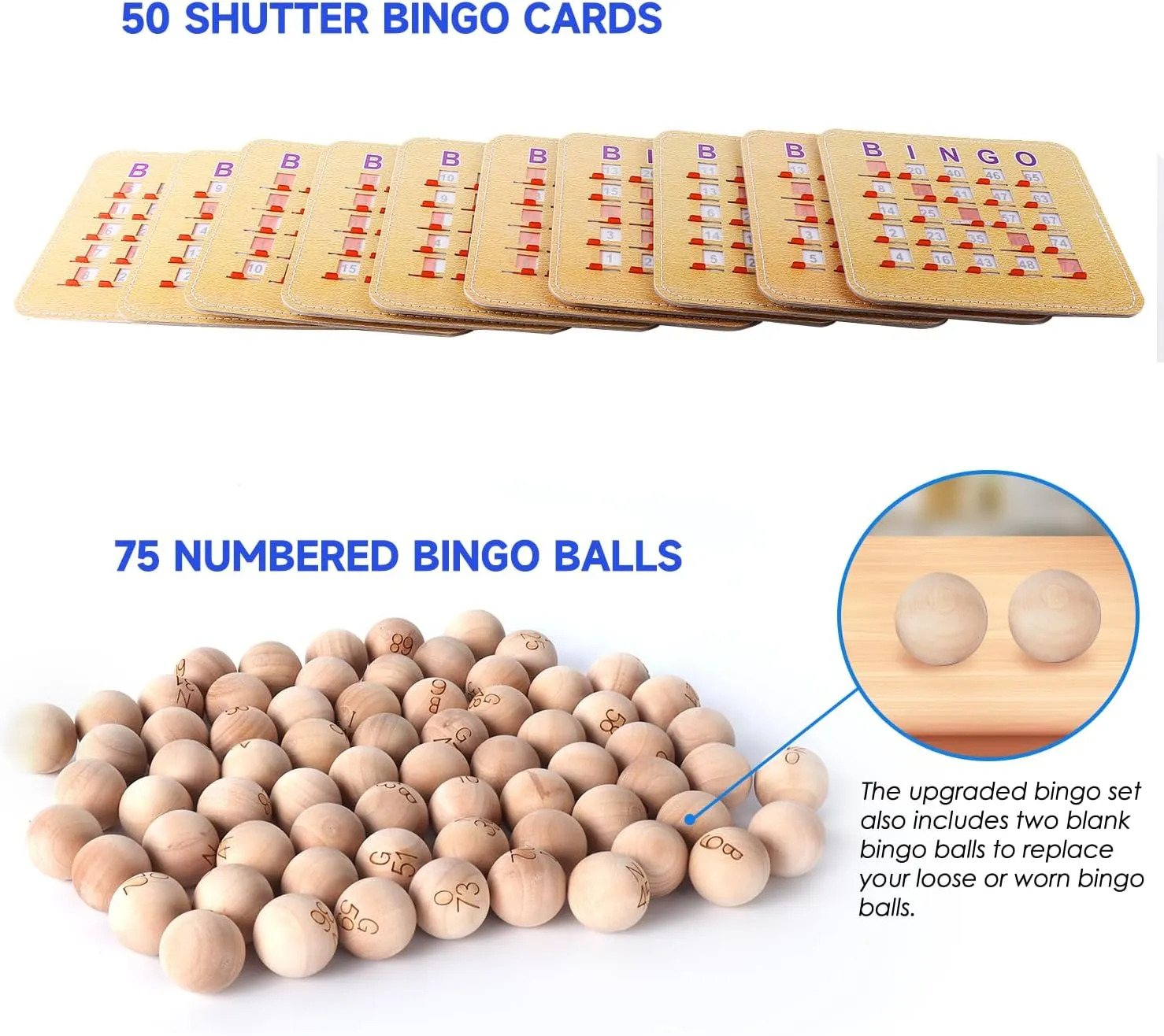 GSE Games & Sports Expert Deluxe Bingo Game Set with Large Brass Cage, 50 Shutter Slide Cards, Master Board, Calling Balls for Large Groups, Parties, Bingo Hall, Game Night