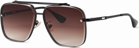 Gtand Fashion Oversized Square Aviator Gradient Sunglasses For Men Women Vintage Metal Sun Glasses 63mm
