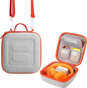 Hard Travel Case Compatible for Yoto Mini (2024 Edition) & Accessories - Kids Audio & Music Player, Holder Bag for Children's Speaker Plays Audiobook Cards(Grey)
