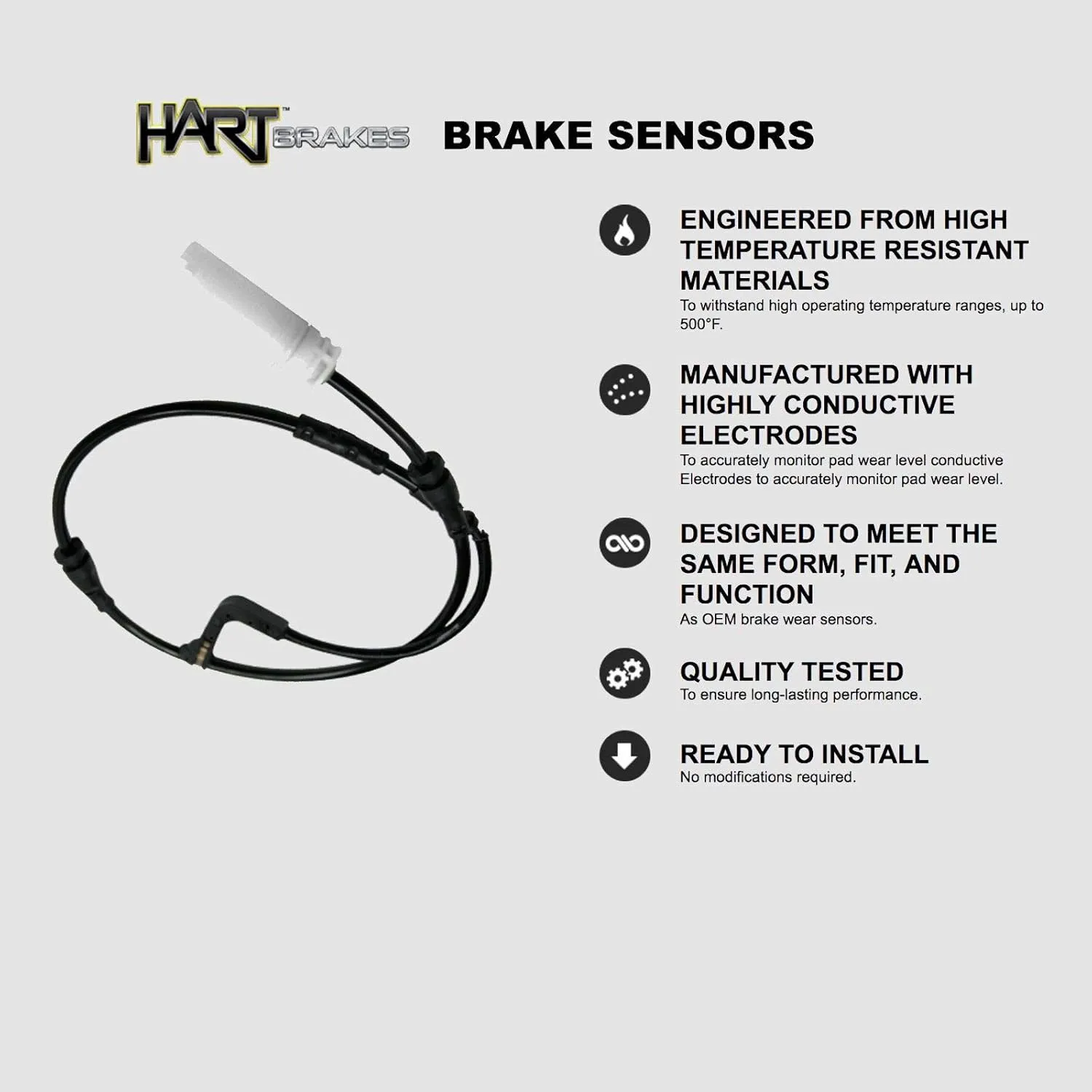 Hart Brakes Front Rear Brakes and Rotors Kit |Front Rear Brake Pads| Brake Rotors and Pads| Ceramic Brake Pads and Rotors |fits 2011-2015 Mini Cooper