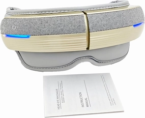 Head and Eye Massager, Air Bag, Vibration and Bluetooth Music, Forehead and Temple Massage, Eye Muscles Massage,180° Folding Design,5 Modes, Gifts for Friend, Mom and Dad
