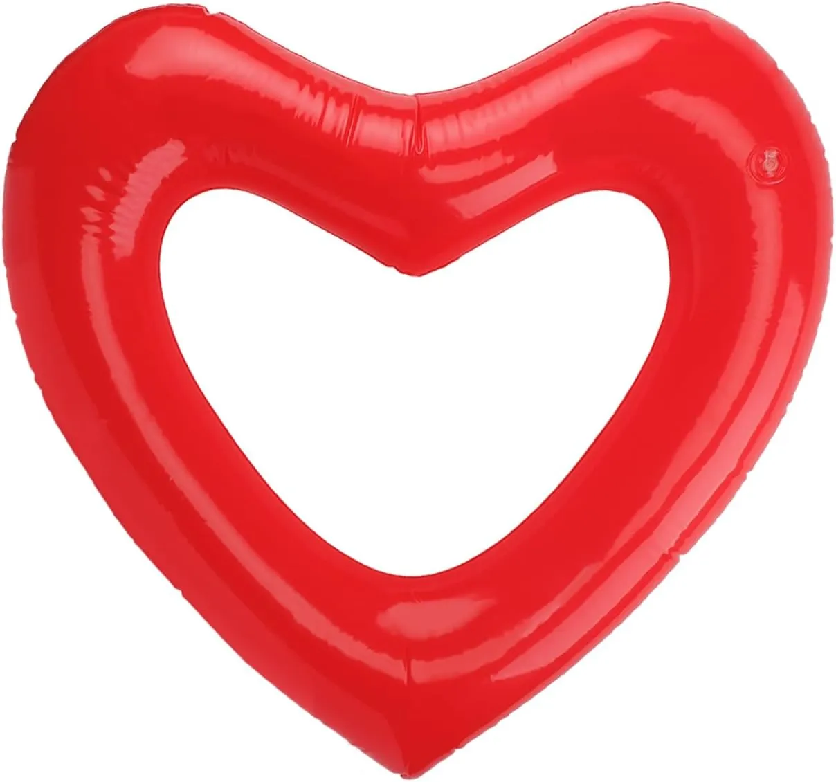 Heart Shaped Inflatable Pool Float, Large Love Heart Swimming Ring for Adults & Teens, PVC Inflatable Pool Tube Bachelorette Party Swim Rings for Summer, Beach, Lake, Couples, Photo Props