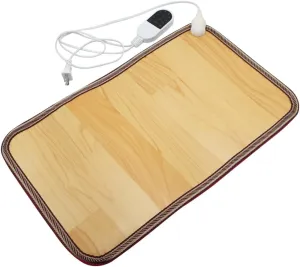 Heating Floor Mat 110V Adjustable Temperature 19.7×12.2" Carbon Crystal Heated Foot Warmers Under Desk for Office, Home