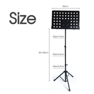 Heavy Duty Metal Music Sheet Conductor Folding Adjustable Music Stage Stand