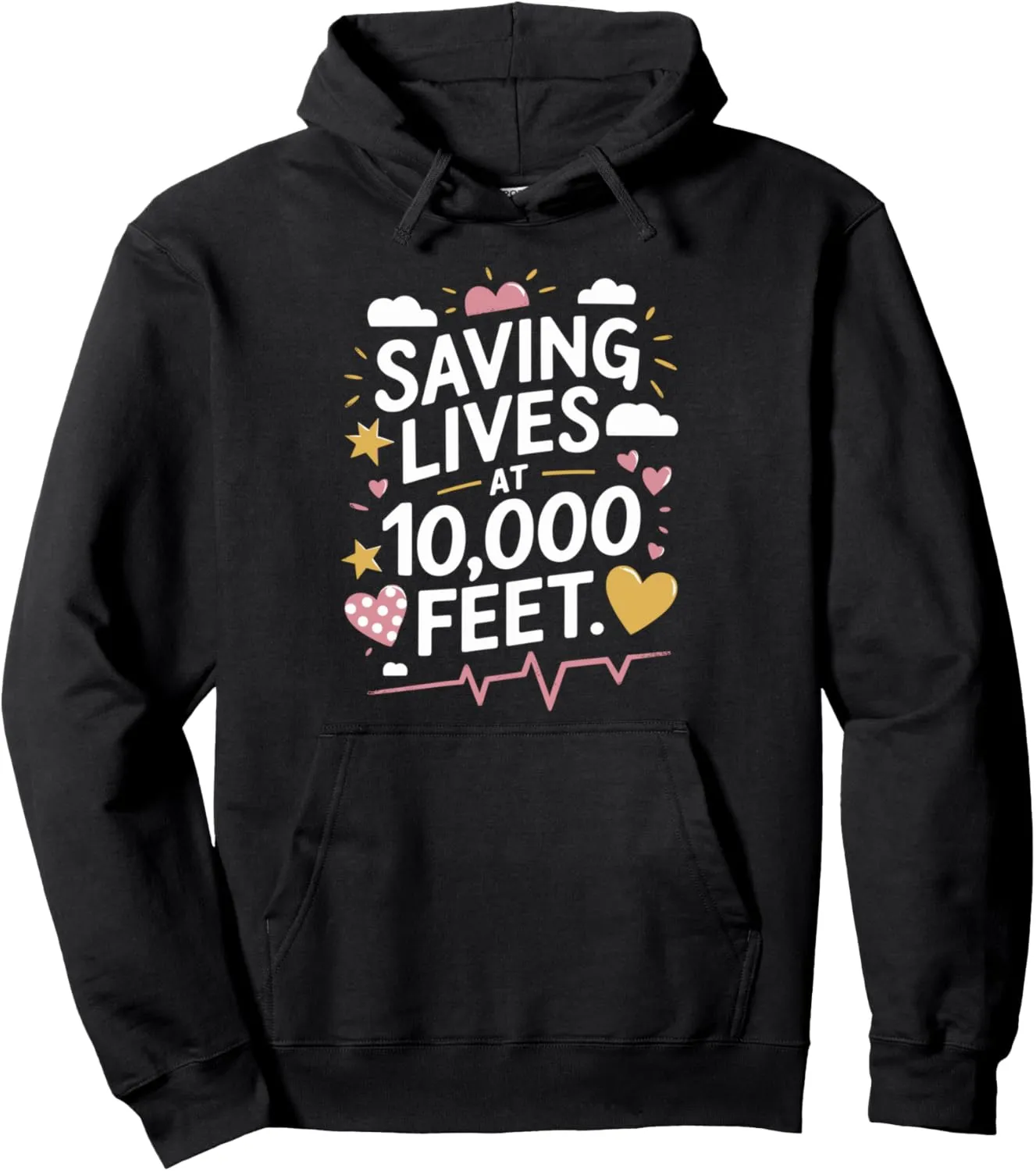 Helicopter Nurse Quotes for Aviation Medic Flight Paramedic Pullover Hoodie