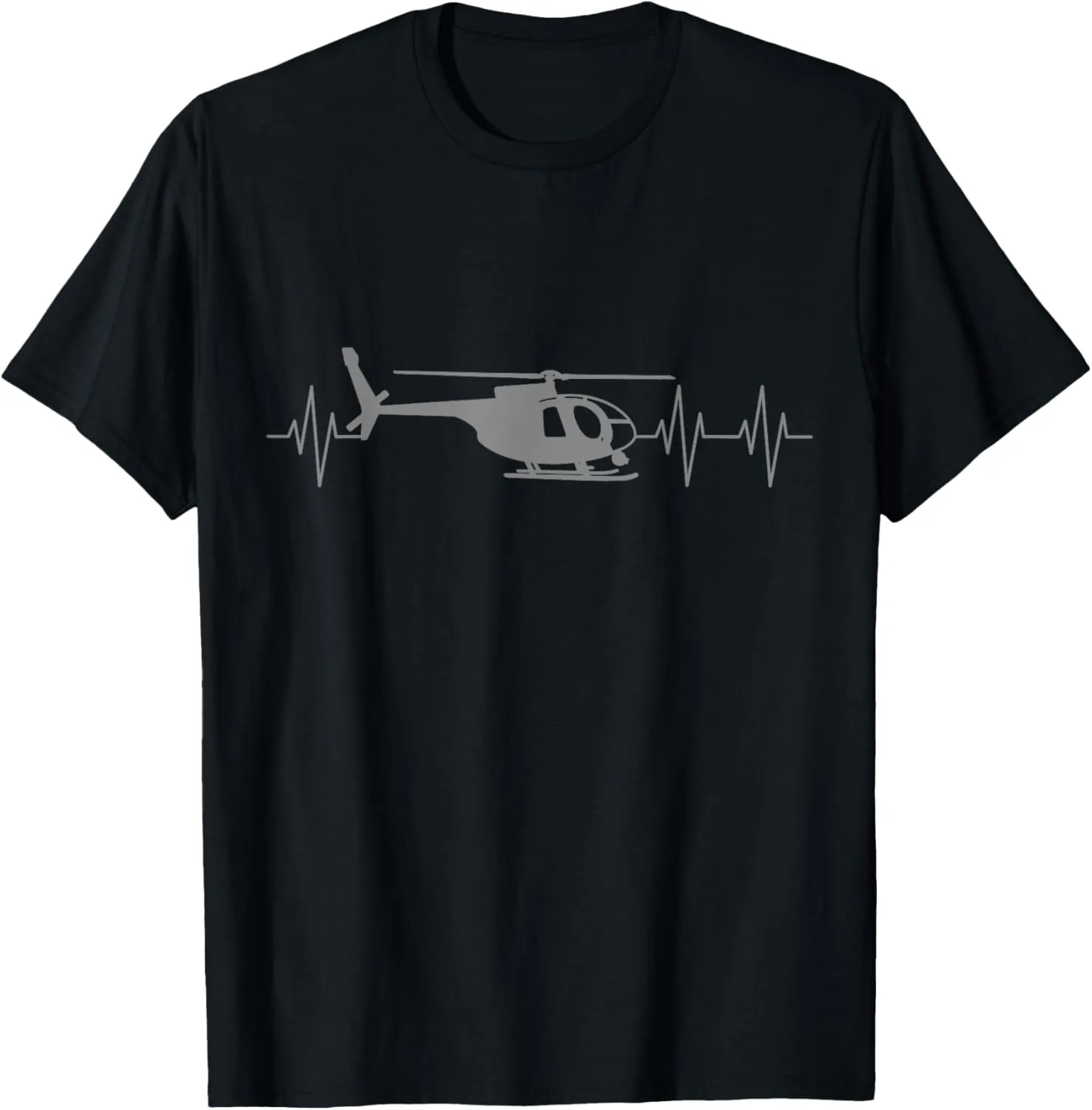 Helicopter Pilot Heartbeat Aviation T-Shirt