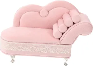 Homoyoyo Miniature Dollhouse Sofa Jewelry Box Sofa Model Decorative Storage for Cute Furniture Miniature Decor Lovers