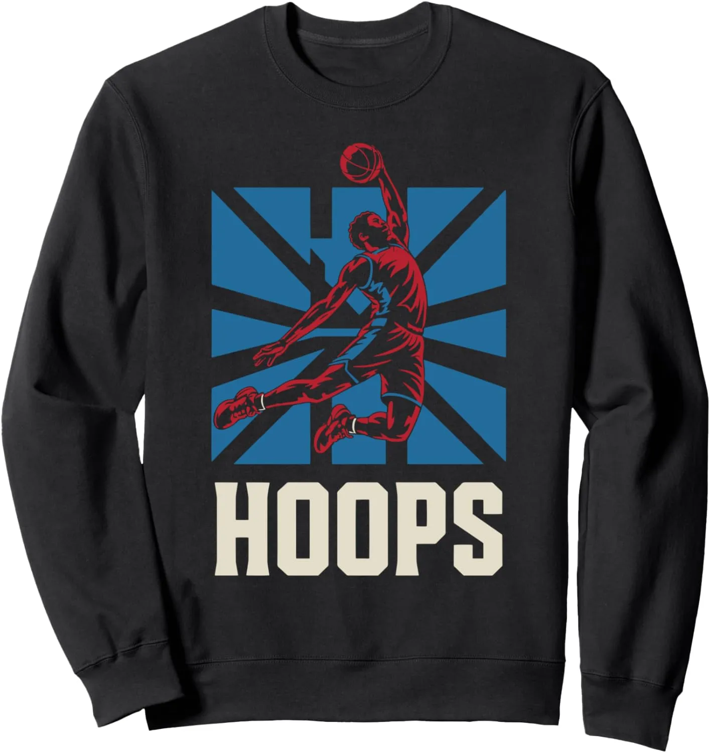 Hoops Basketball Slam Dunk Athletic Apparel Basketball Sweatshirt