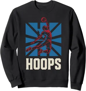 Hoops Basketball Slam Dunk Athletic Apparel Basketball Sweatshirt