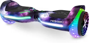 Hover-1 i100 Electric Hoverboard - 7MPH Top Speed, 10 Mile Range, 5HR Full-Charge, Built-In Bluetooth Speaker, Rider Modes: Beginner to Expert Self Balancing Scooter