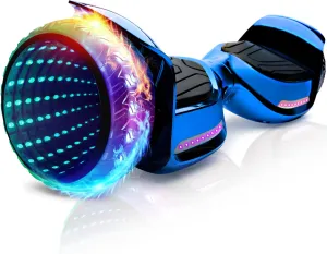 Hoverboard with 6.5" Full Light Up Wheels, Bluetooth Hover Board with Non-slip Footplates, UL2272 Safety Certified