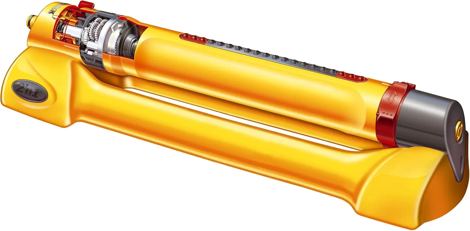 Hozelock Ltd 2976B0000 2976P0000 HOZELOCK Rectangular Sprinkler Pro 200 Sq m, 200m², Yellow