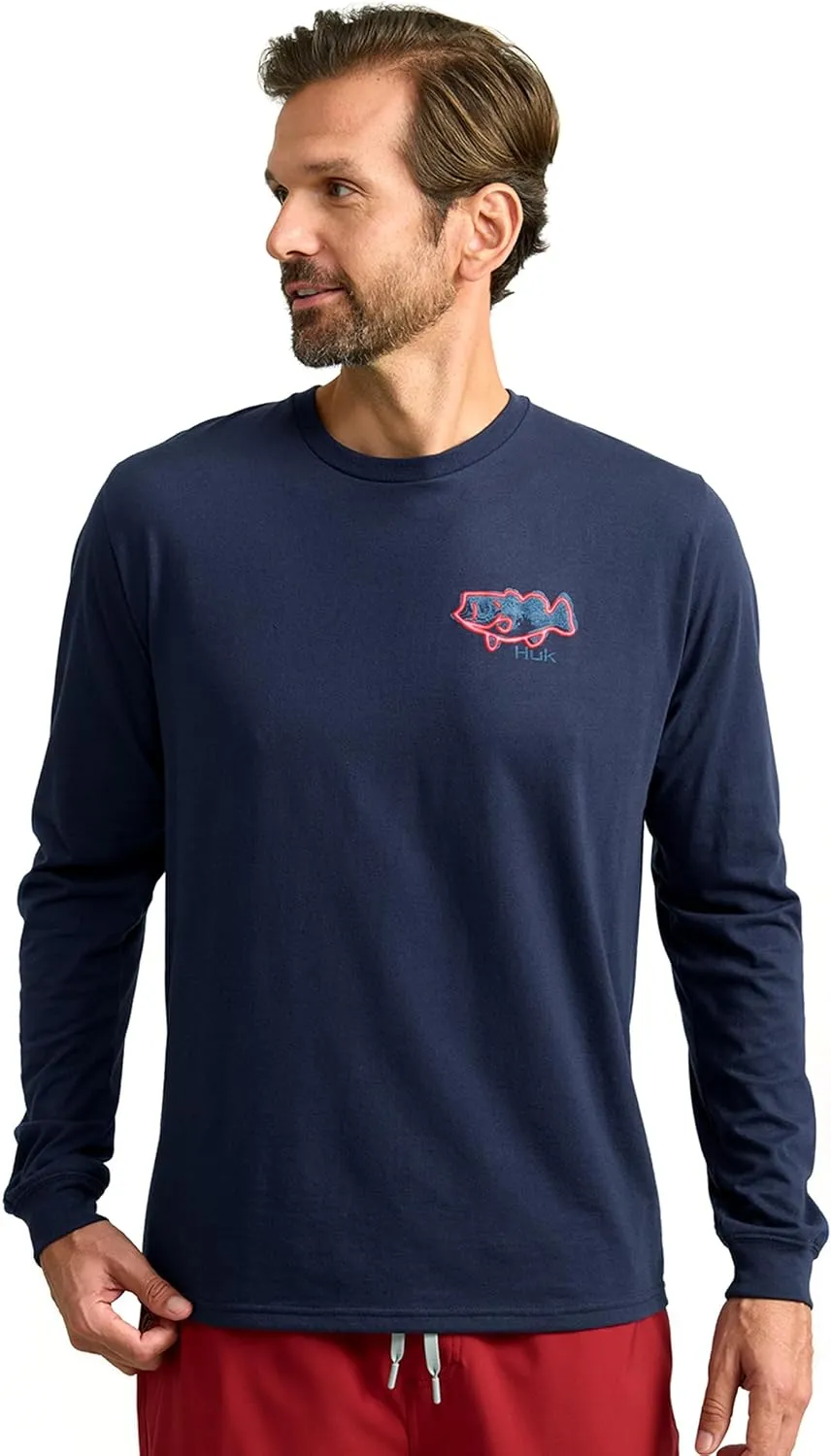 HUK Men's Long Sleeve Performance Tee, Fishing T-Shirt