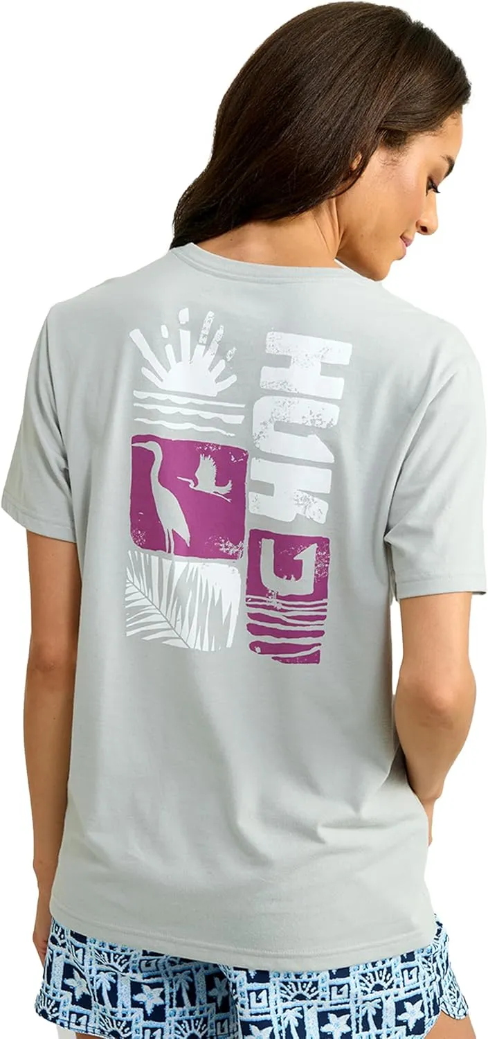 HUK Womens Short Sleeve Performance Tee, Fishing T-Shirt for Women