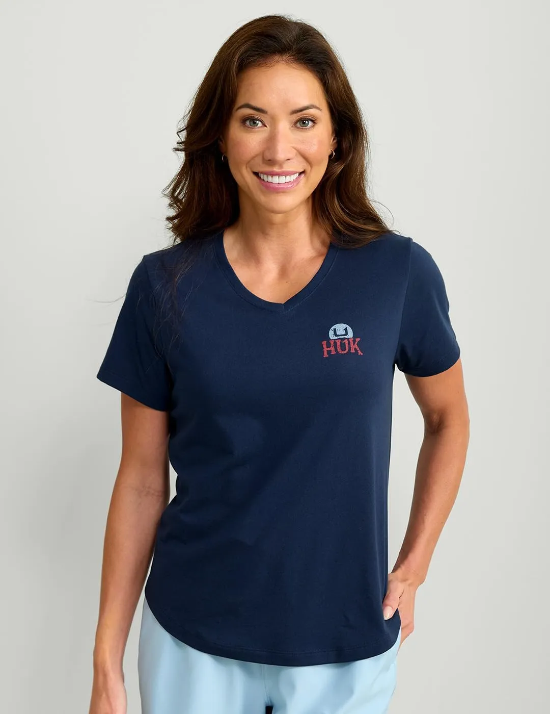 HUK Womens Short Sleeve Performance Tee, Fishing T-Shirt for Women