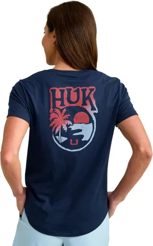 HUK Womens Short Sleeve Performance Tee, Fishing T-Shirt for Women