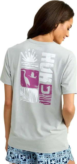 HUK Womens Short Sleeve Performance Tee, Fishing T-Shirt for Women