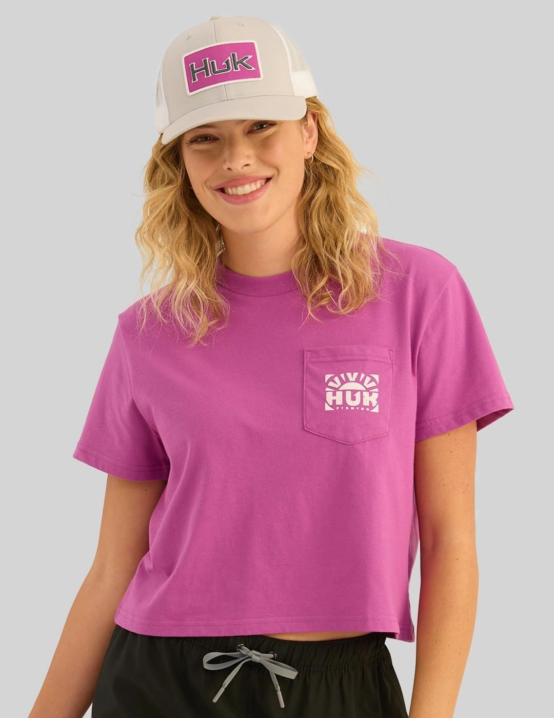 HUK Womens Short Sleeve Performance Tee, Fishing T-Shirt for Women