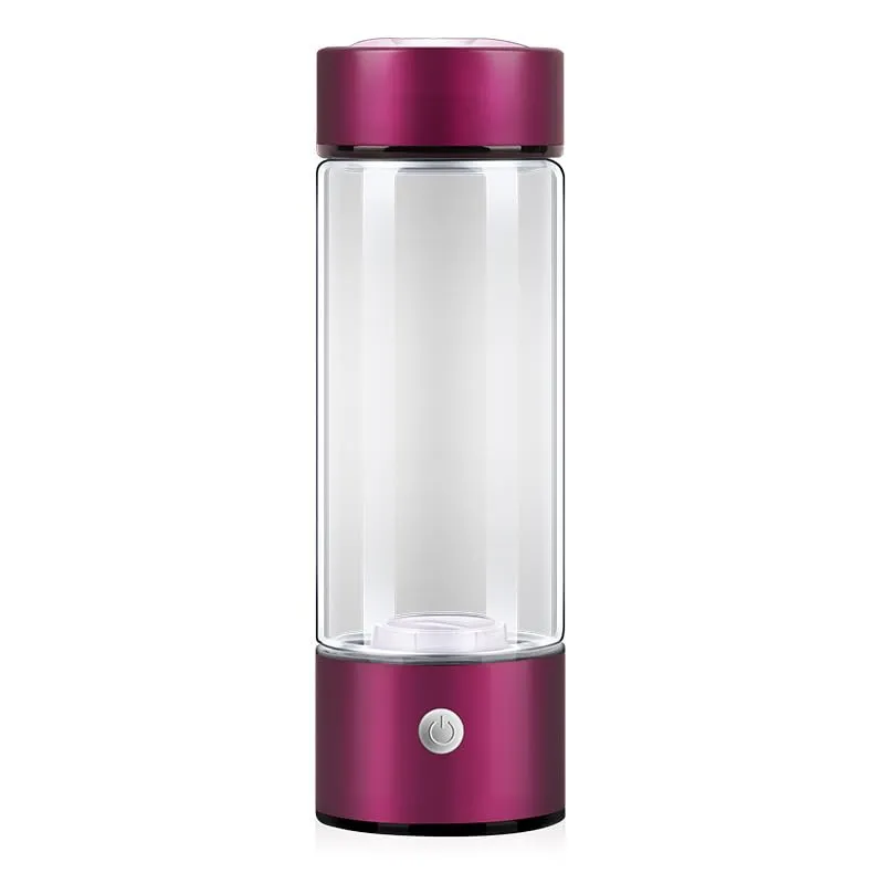 Hydrogen Rich Hydrogen Mug - Portable Hydrogen Water Ioniser, Rechargeable Hydrogen Oxygen Water Mug, Suitable for Home Office Travelling Use (Rose Red 5