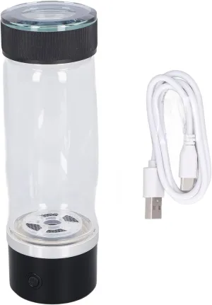 Hydrogen Rich Water Bottle Portable Ionizer Health Cup for Travel 330ml 1200 to 1400PPB