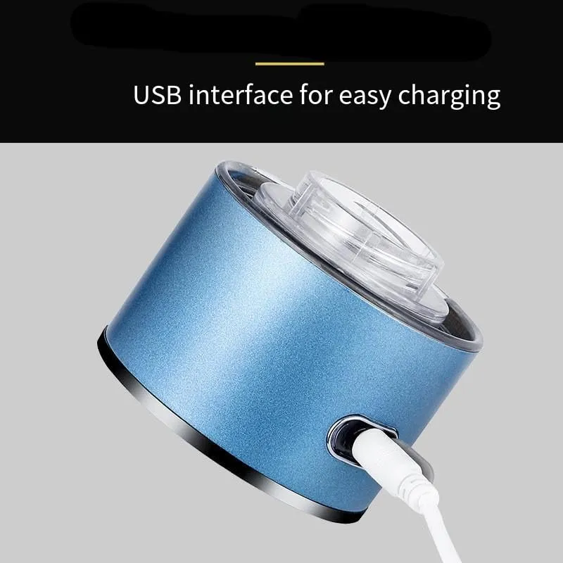 Hydrogen-rich water cup - anion molecular electrolysis water cup, rechargeable hydrogen and oxygen water cup, suitable for home office travel (Blue 2)