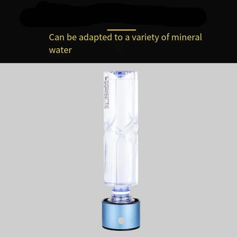 Hydrogen-rich water cup - anion molecular electrolysis water cup, rechargeable hydrogen and oxygen water cup, suitable for home office travel (Blue 2)