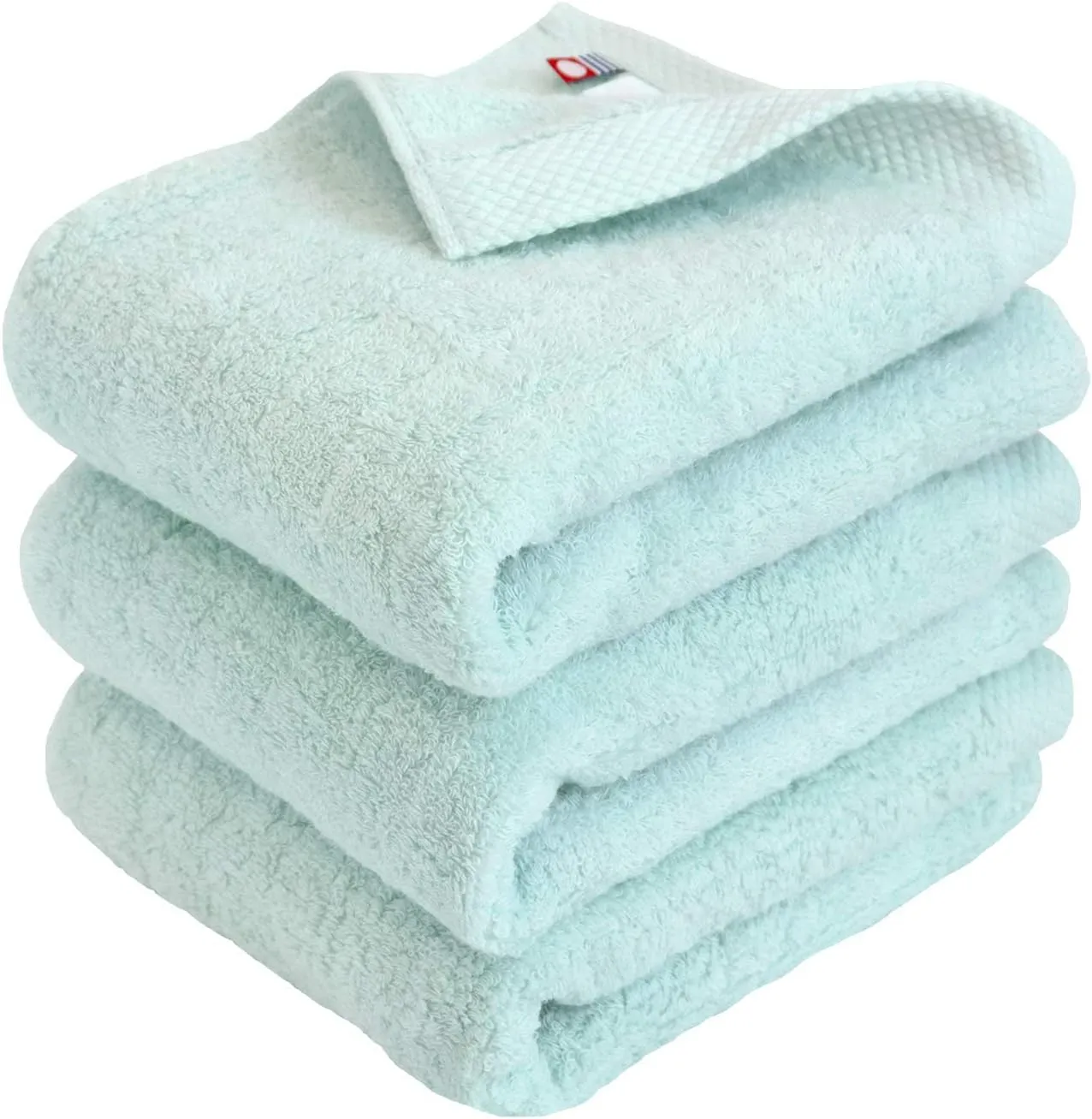 Imabari Towel, 3-Piece Hand Towel Set, Japanese Towels, Soft and Fluffy Towel, Luxury Cotton, Aqua