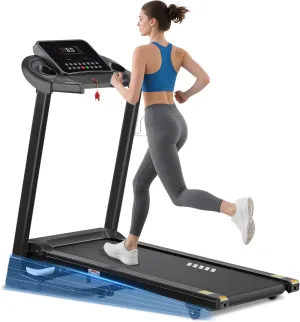 Incline Treadmill, Treadmill with 15% Auto Incline, 3.0HP, 300 lbs Capacity, Bluetooth APP, Shock Absorbing Design for Home Use