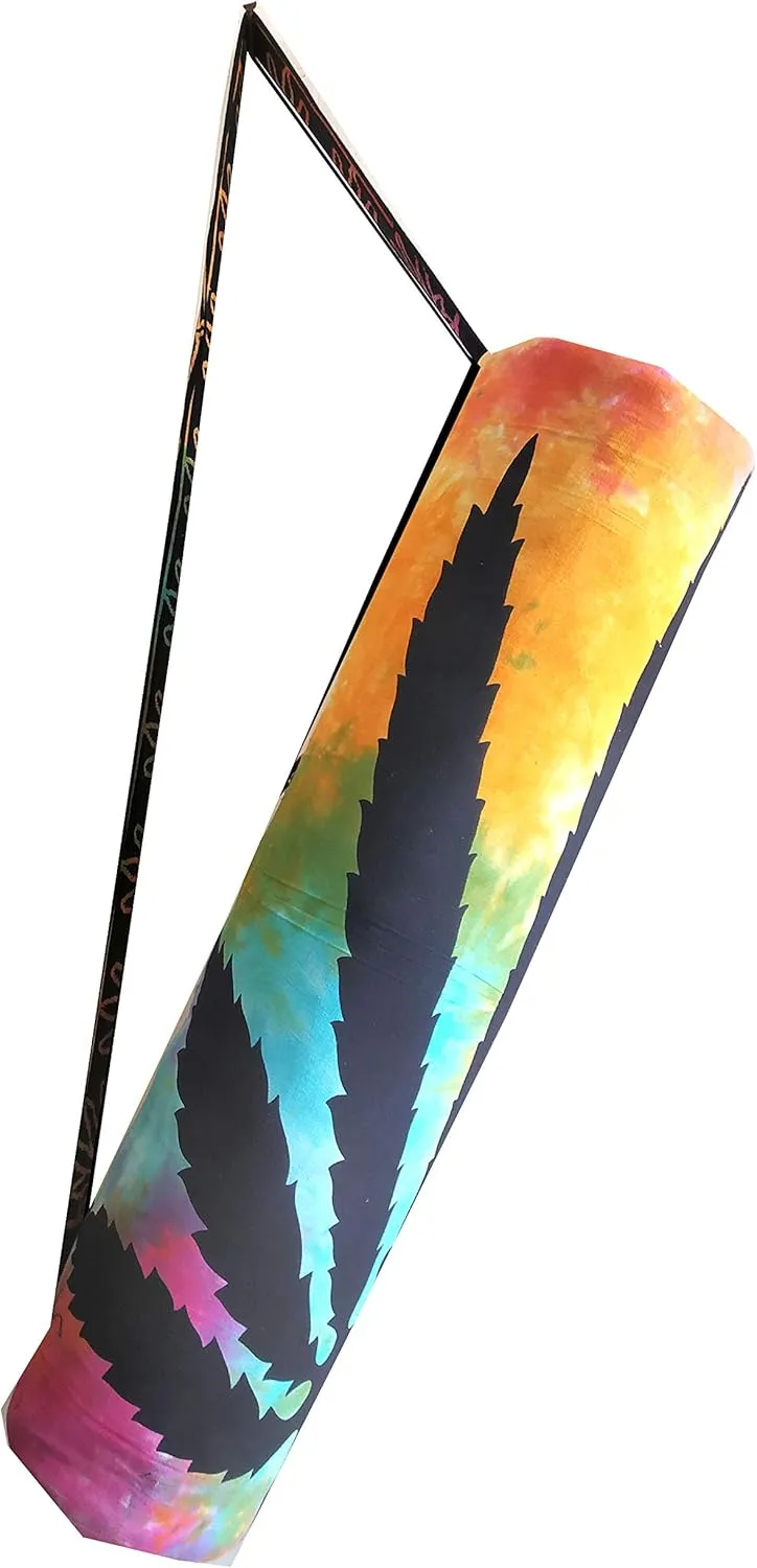 INDIAN CRAFT CASTLE ICC Yoga Mat Bag Carrier Full-Zip Exercise Yoga Mat Carry Bag for Women Men with Multi-Functional Storage Pockets and Adjustable Shoulder Strap 26X6 Inches