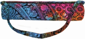 INDIAN CRAFT CASTLE ICC Yoga Mat Bag Carrier Full-Zip Exercise Yoga Mat Carry Bag for Women Men with Multi-Functional Storage Pockets and Adjustable Shoulder Strap 26X6 Inches