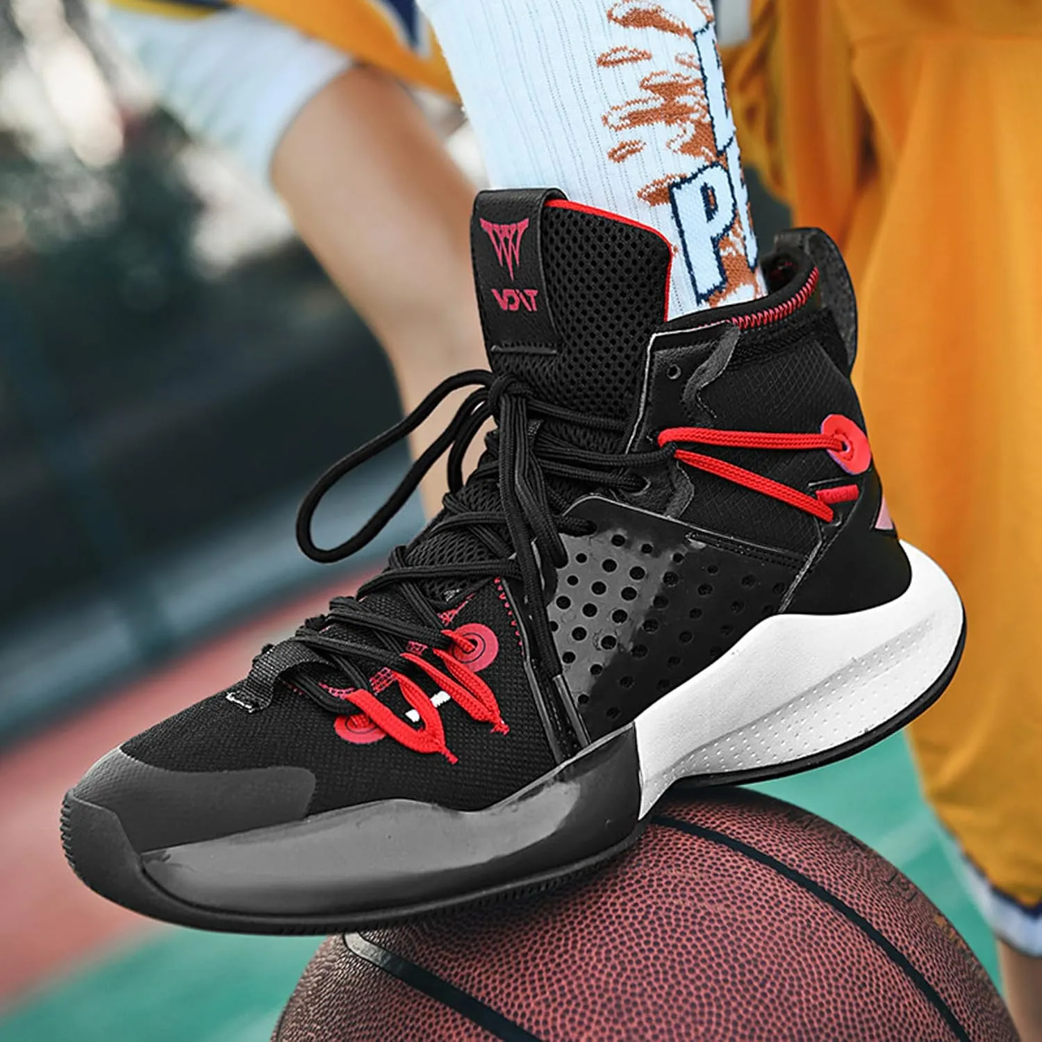 Indoor and outdoor men's basketball shoes,breathable basketball shoesarch support basketball shoes,non-slip wear-resistant combat basketball shoes,street basketball shoes,high-top basketball shoes,